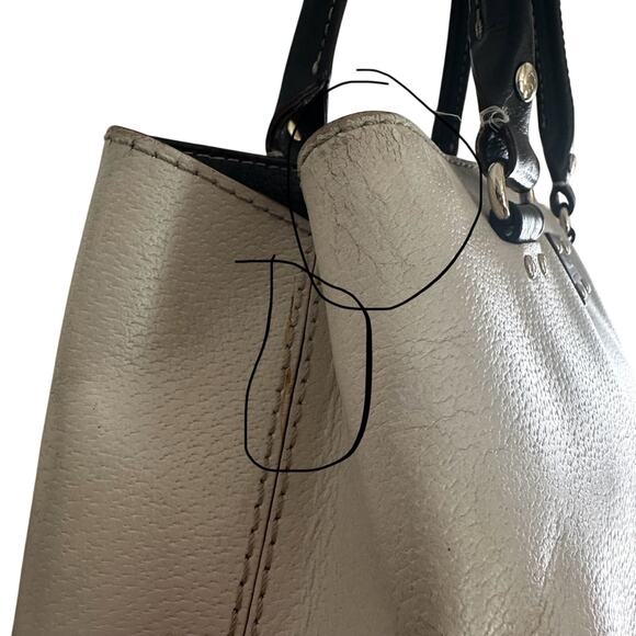 Kate Spade Berkeley Lane Quinn Tote Colorblock Black and White - Picture 6 of 15